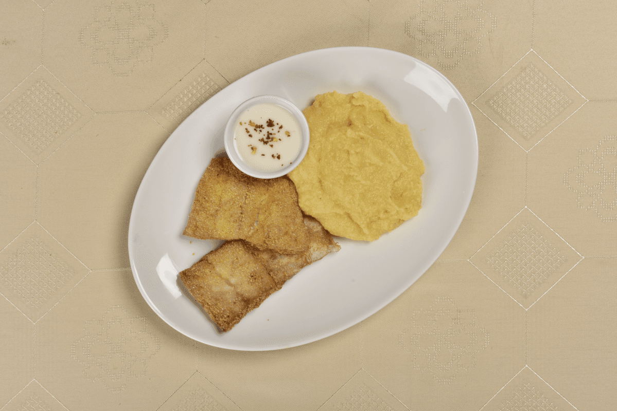 Salau prajit cu mamaliguta 430g