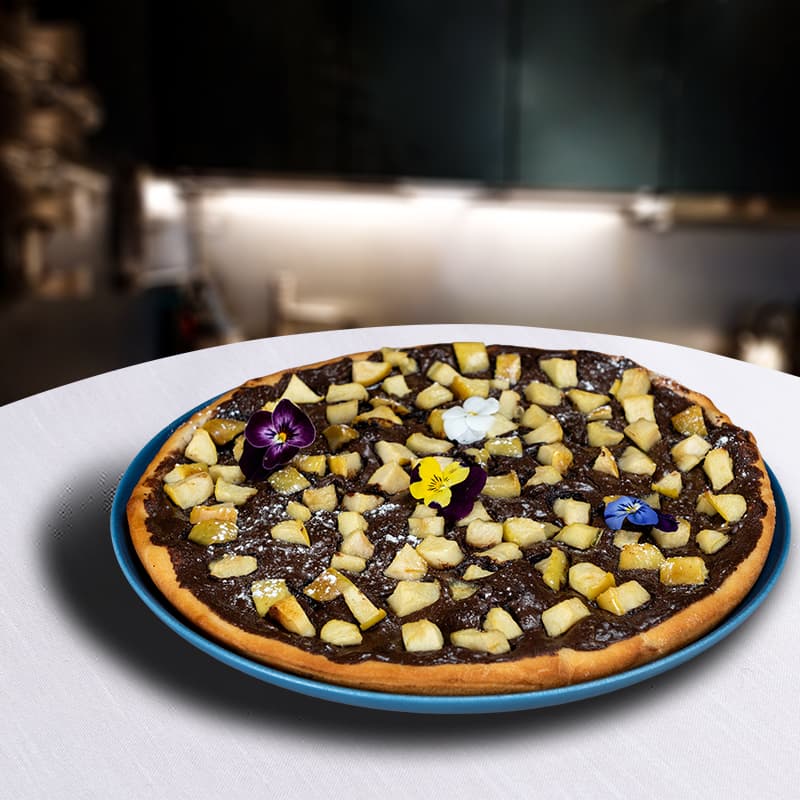 Tarta de ciocolata si mere 350gr